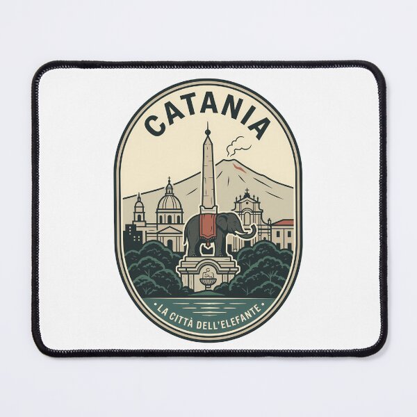 Item preview, Vintage Catania Sicily Elephant Fountain Mount Etna designed and sold by k3rstman1.