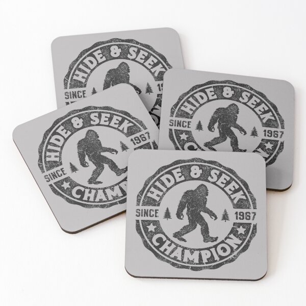 Item preview, Bigfoot Hide and Seek Champion Funny Sasquatch Retro Vintage designed and sold by GreggRoss.