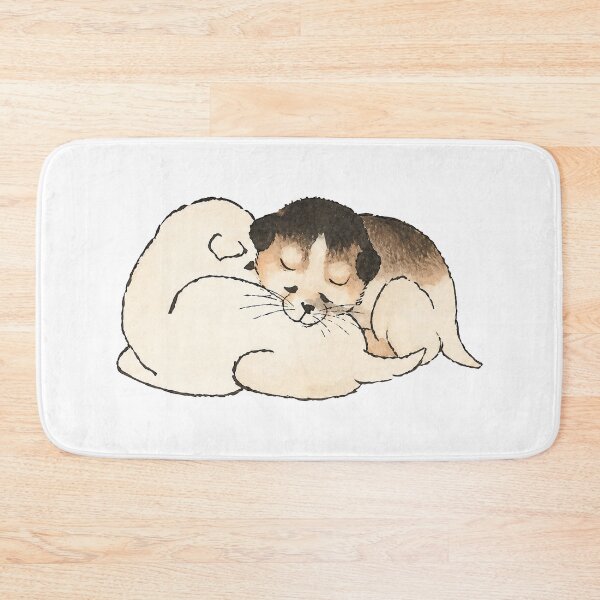 Item preview, Snuggling Japanese Dogs Cute Dog Couple designed and sold by trajeado14.