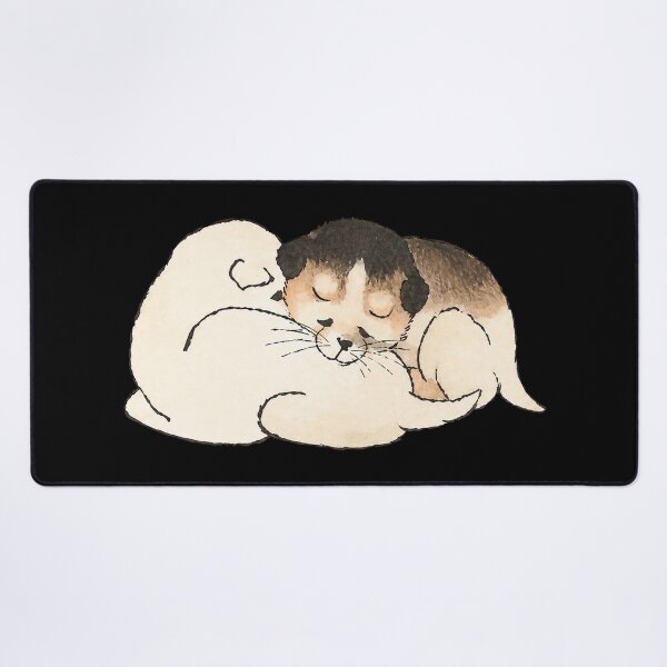Item preview, Snuggling Japanese Dogs Cute Dog Couple designed and sold by trajeado14.