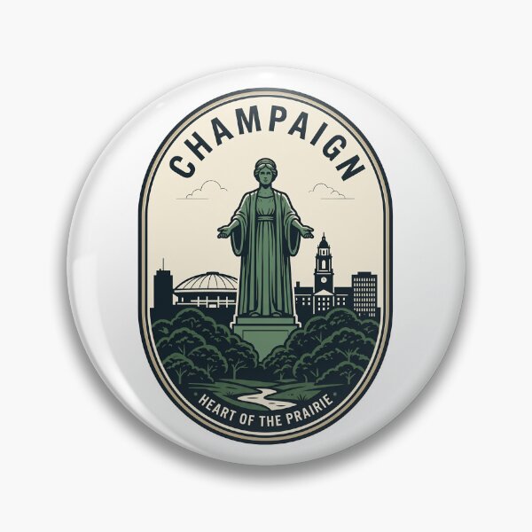 Item preview, Vintage Champaign Illinois Alma Mater Statue Emblem designed and sold by k3rstman1.