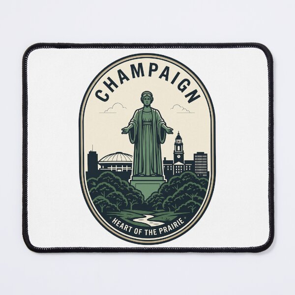 Item preview, Vintage Champaign Illinois Alma Mater Statue Emblem designed and sold by k3rstman1.