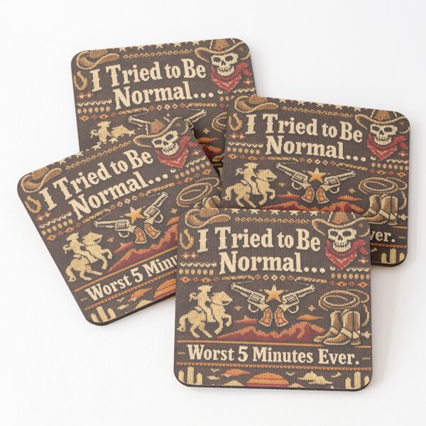 Item preview, Cowboy Skeleton Quote Knitting Pattern Wild West designed and sold by Mauswohn.