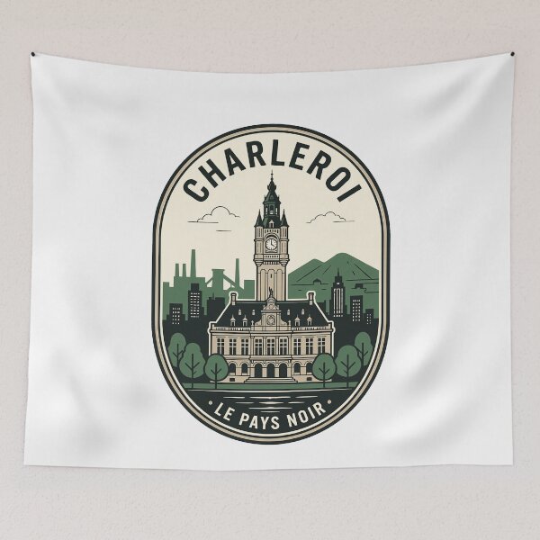 Item preview, Charleroi Belgium Le Pays Noir Vintage Travel Badge designed and sold by k3rstman1.