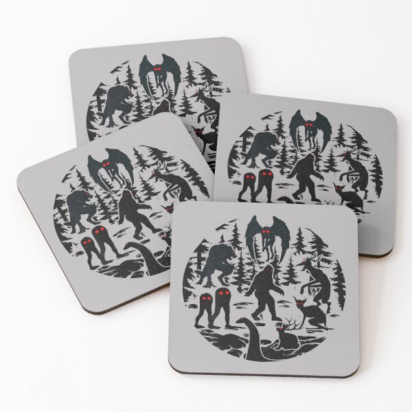 Item preview, Bigfoot Loch Ness Monster Mothman and Others! Funny Cryptid designed and sold by GreggRoss.