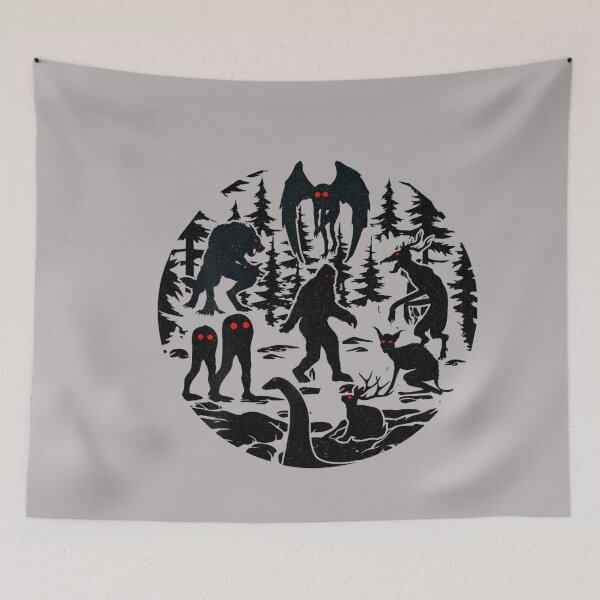 Item preview, Bigfoot Loch Ness Monster Mothman and Others! Funny Cryptid designed and sold by GreggRoss.