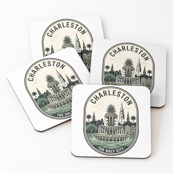 Item preview, Vintage Charleston SC Pineapple Fountain Badge designed and sold by k3rstman1.