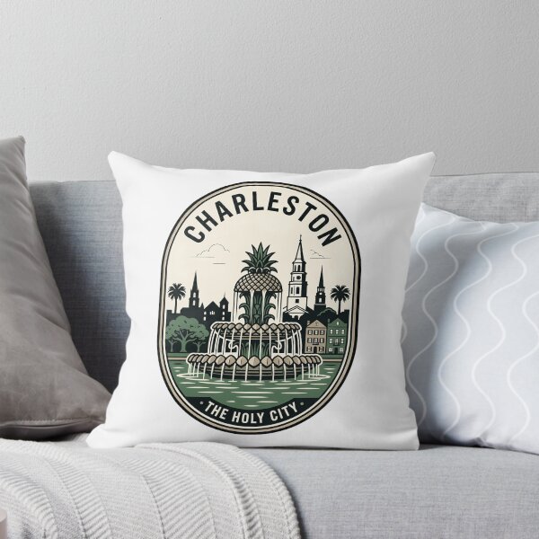 Item preview, Vintage Charleston SC Pineapple Fountain Badge designed and sold by k3rstman1.