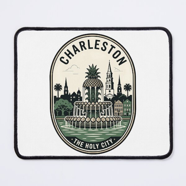 Item preview, Vintage Charleston SC Pineapple Fountain Badge designed and sold by k3rstman1.