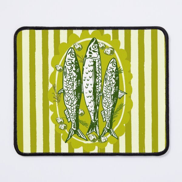 Item preview, Sardines and Olives Mediterranean Seafood Coastal Art designed and sold by MaiZephyr.