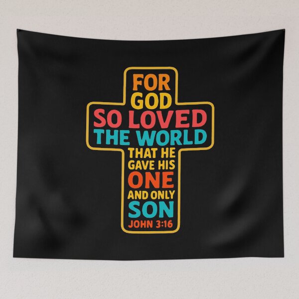 Item preview, John 3:16 For God So Loved The World designed and sold by plushism.