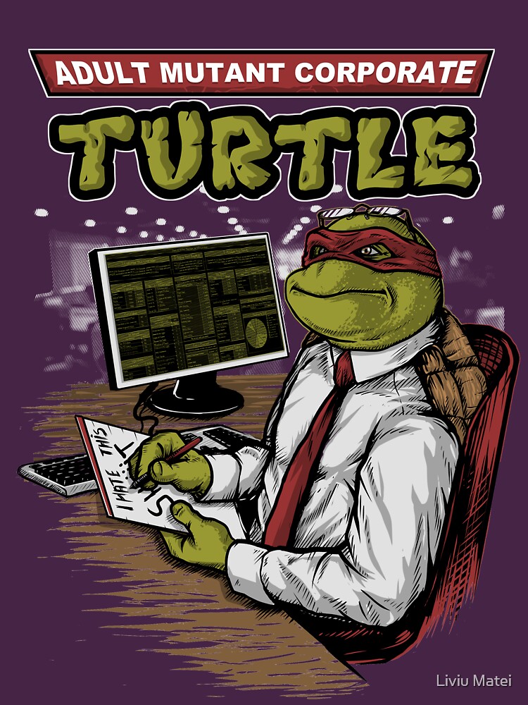Adult Mutant Corporate Turtle T-Shirt