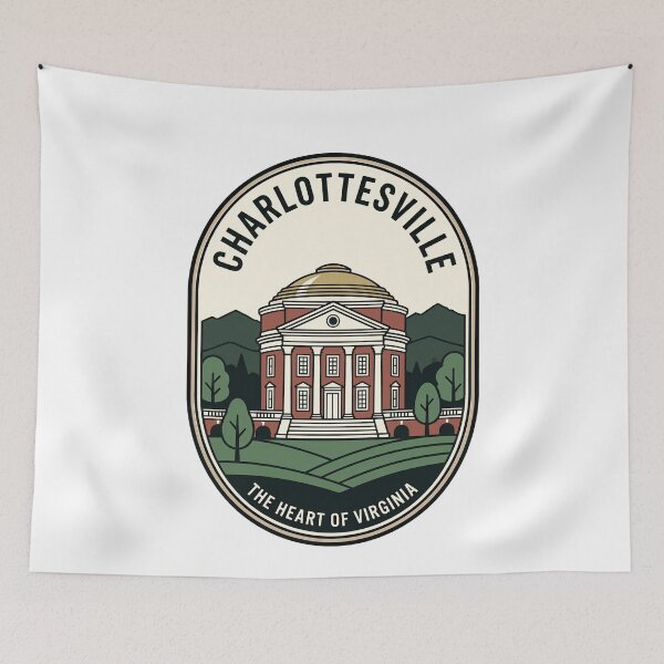 Item preview, Charlottesville Virginia Rotunda Vintage Travel Badge designed and sold by k3rstman1.