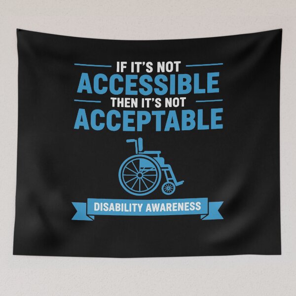 Item preview, Disability Awareness Not Accessible Not Acceptable designed and sold by LuminOrb.