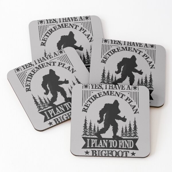Item preview, Bigfoot Retirement Plan Saying Funny Sasquatch Silhouette designed and sold by GreggRoss.