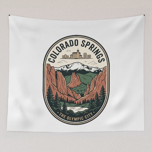 Item preview, Vintage Colorado Springs Pikes Peak Travel Badge designed and sold by k3rstman1.