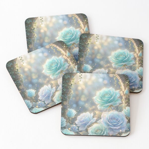 Item preview, Enchanted Blue Roses in a Sunlit Garden Arch designed and sold by higgins5.