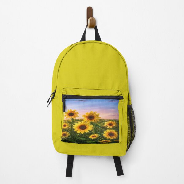 Item preview, Golden Sunflowers Field Under Pastel Sunset Sky designed and sold by Nonanany.