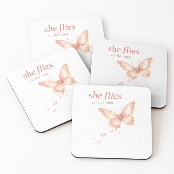 Item preview, She Flies On Her Own Butterfly Gift for Her  Women Independence Empowerment Shirt designed and sold by DreamelleStudio.