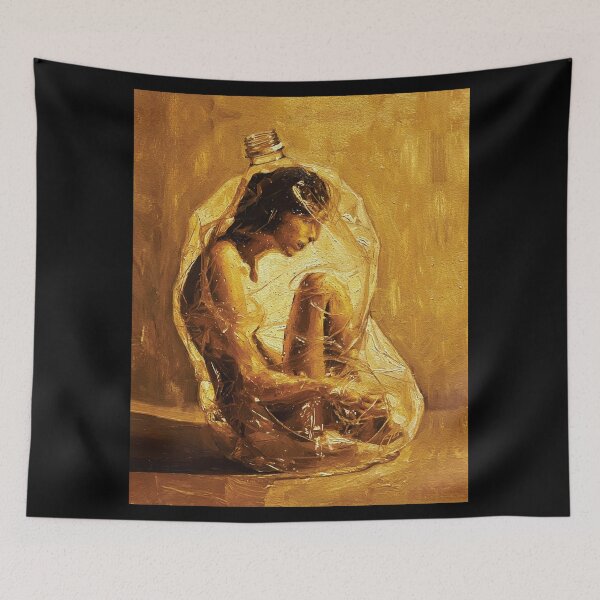Item preview, Woman Trapped in Plastic Bottle designed and sold by RamyGallery.