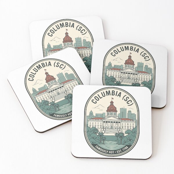 Item preview, Columbia South Carolina State House Vintage Skyline Badge designed and sold by k3rstman1.