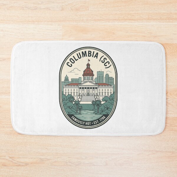 Item preview, Columbia South Carolina State House Vintage Skyline Badge designed and sold by k3rstman1.