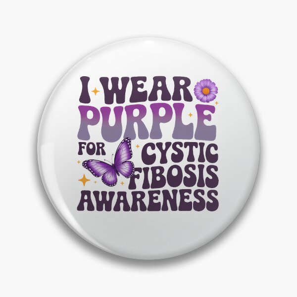 Item preview, Cystic Fibrosis Awareness I wear Purple For Cystic Fibrosis Print designed and sold by sailorjessiArt.