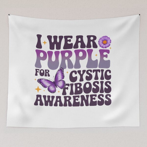 Item preview, Cystic Fibrosis Awareness I wear Purple For Cystic Fibrosis Print designed and sold by sailorjessiArt.