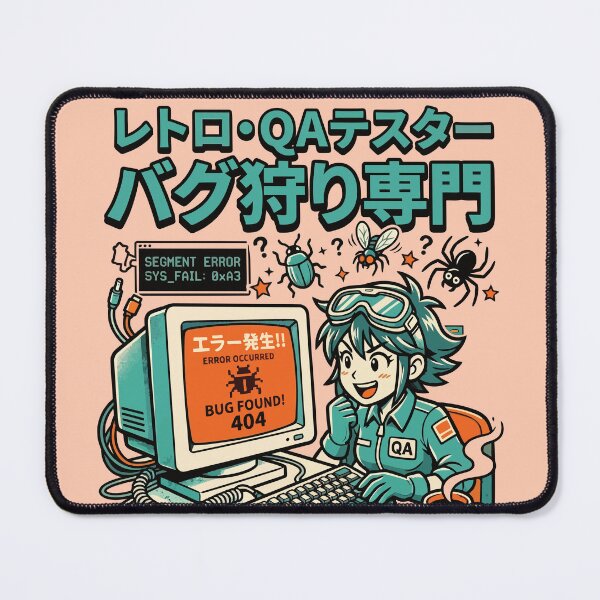 Item preview, Retro QA Tester Bug Hunter designed and sold by Quipzzy.