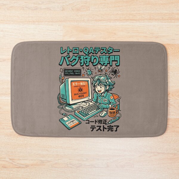 Item preview, Retro QA Tester Bug Hunter designed and sold by Quipzzy.