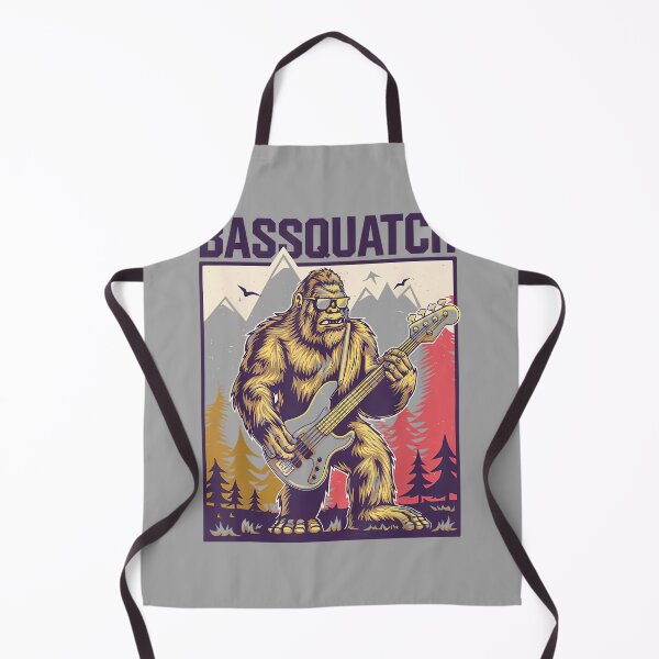 Item preview, C.J.'s Cryptid Sasquatch Bigfoot Bass Guitar Gifts Bassquatch, Bigfoot Bass Guitar Sasquatch Adult Men's Yellow Cartoon designed and sold by GreggRoss.