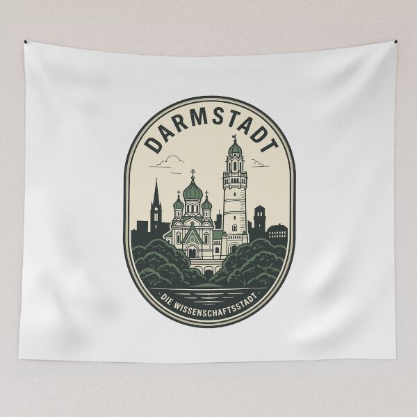 Item preview, Vintage Darmstadt Germany City of Science Badge designed and sold by k3rstman1.
