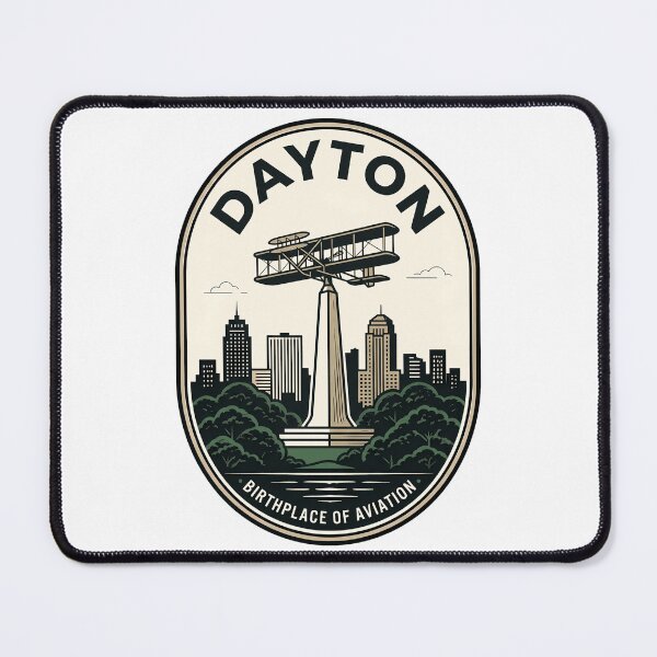 Item preview, Vintage Dayton Ohio Birthplace of Aviation Skyline designed and sold by k3rstman1.