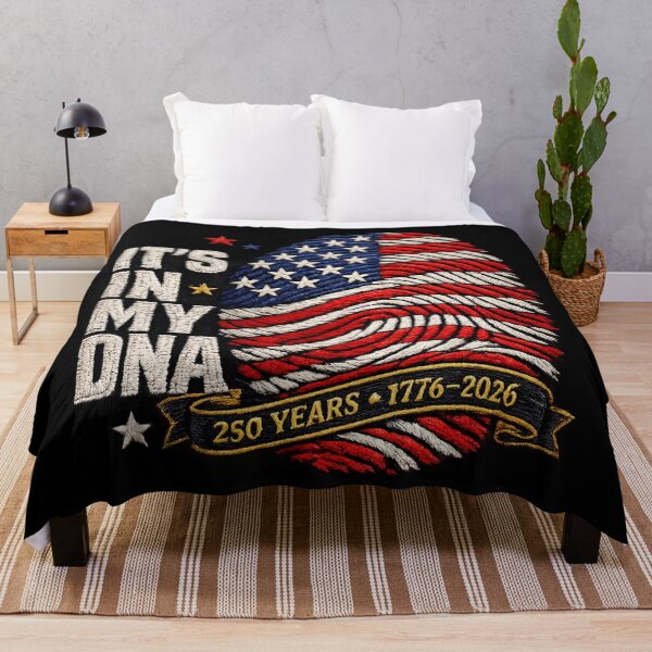 Item preview, Its in my DNA USA flag fingerprint - America 250th anniversary designed and sold by Youngkev-arts.