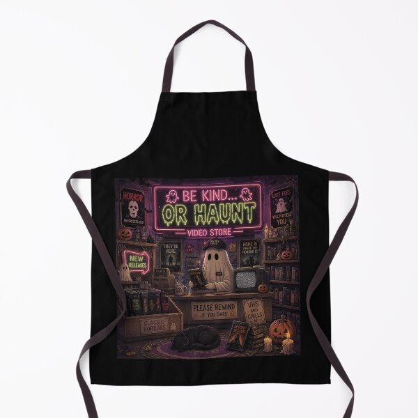 Item preview, Be Kind Or Haunt Retro Ghost Video Store Halloween Design designed and sold by MotylekAnia.
