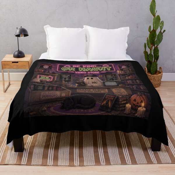 Item preview, Be Kind Or Haunt Retro Ghost Video Store Halloween Design designed and sold by MotylekAnia.