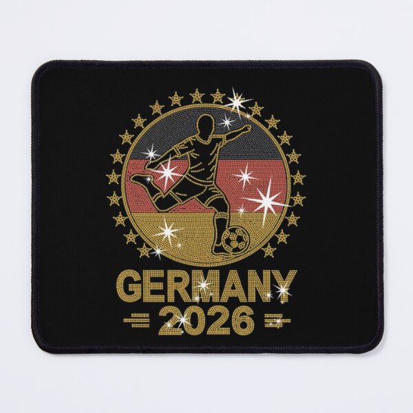 Item preview, Germany Soccer World Cup 2026 Glitter Style Fan Art designed and sold by The Midnight Library - Book Lover Gifts & Kindle Accessories.