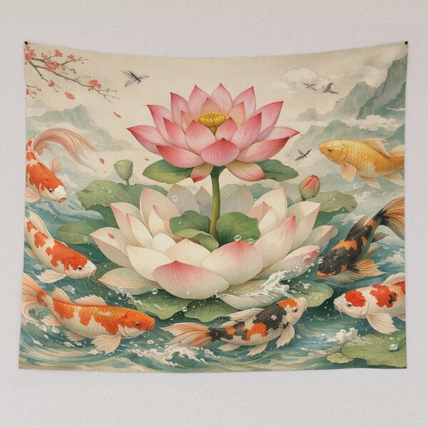 Item preview, Lotus and Koi Harmony designed and sold by Sigtrix.