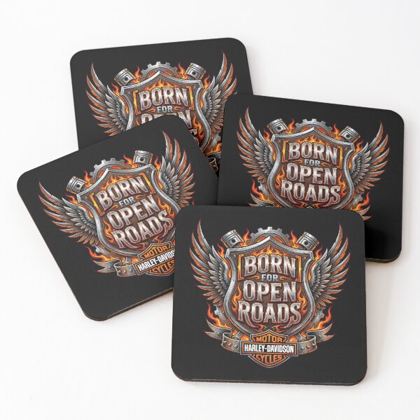 Item preview, Harley Davidson Born For Open Roads Custom Bike Streetwear Design designed and sold by enzoade.