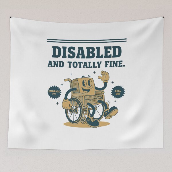 Item preview, Disability Awareness Disabled And Totally Fine designed and sold by LuminOrb.