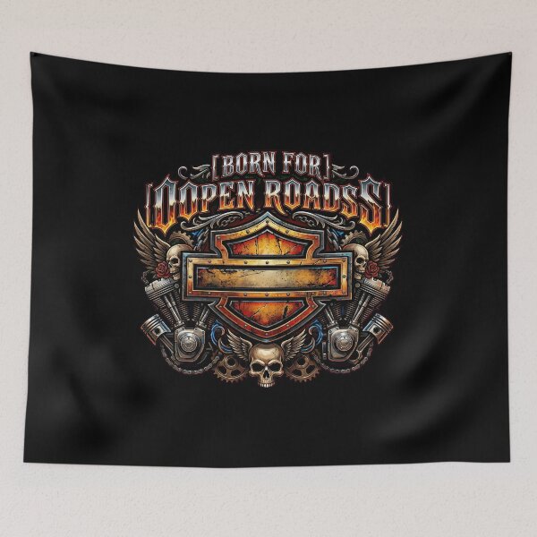 Item preview, Harley Davidson Born For Open Roads Classic Cruiser Graphic designed and sold by enzoade.