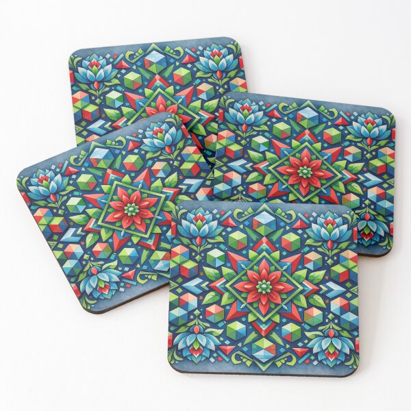 Item preview, Geometric floral harmony designed and sold by Sigtrix.