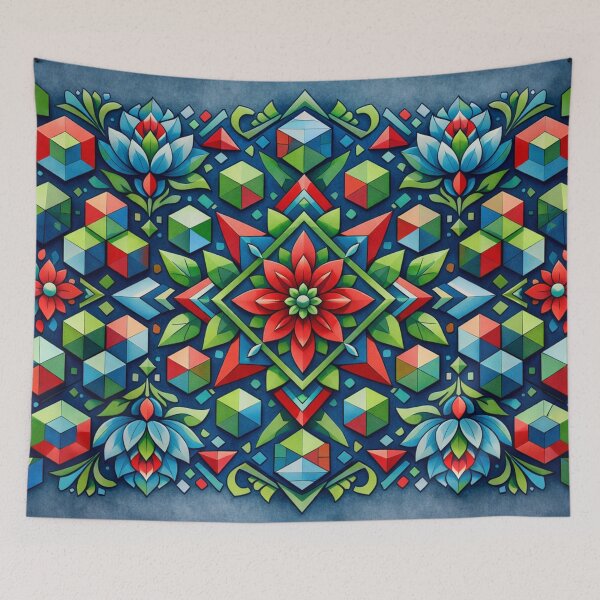 Item preview, Geometric floral harmony designed and sold by Sigtrix.
