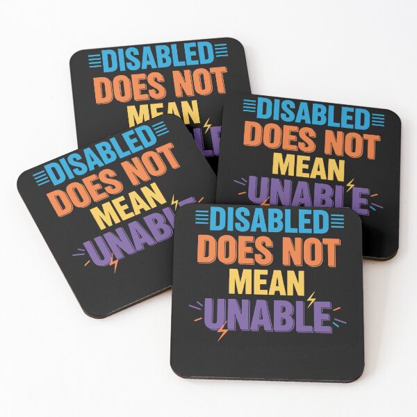 Item preview, Disability Awareness Disabled Does Not Mean Unable designed and sold by LuminOrb.
