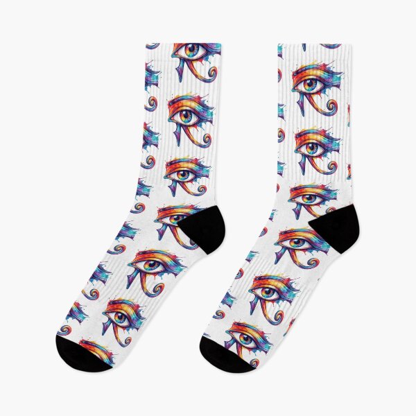 Item preview, Vibrant Eye of Horus: Colorful Watercolor Egyptian Protection Symbol designed and sold by GulfSignature.