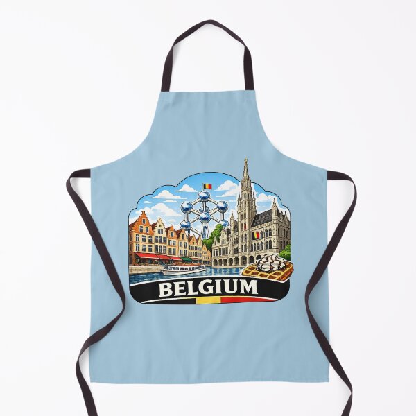 Item preview, Belgium - Bruges Canal & Brussels Landmark designed and sold by Myra365Art.