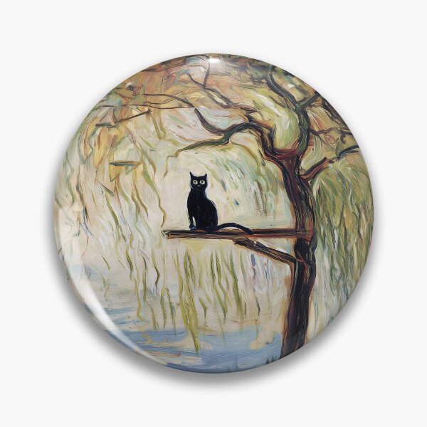 Item preview, Cat Perched on a Tree Branch designed and sold by lautir.