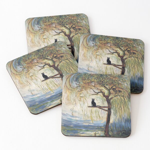 Item preview, Cat Perched on a Tree Branch designed and sold by lautir.