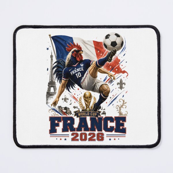 Item preview, France Football World Cup 2026 Retro Rooster Kick - Les Bleus designed and sold by The Midnight Library - Book Lover Gifts & Kindle Accessories.