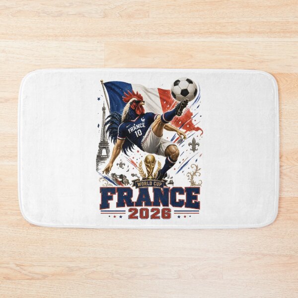 Item preview, France Football World Cup 2026 Retro Rooster Kick - Les Bleus designed and sold by  The Midnight Library - Book Lover Gifts & Kindle Accessories.